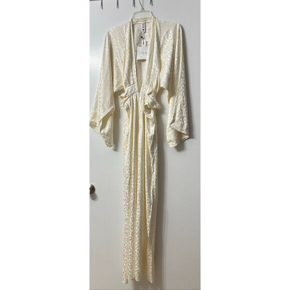 Rat and boa Bianco maxi long sleeve animal print jumpsuit size Xs - Picture 4 of 6